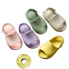 latest design cute children unisex slipper soft sole Sandals plain color shoes toddler yeezy foam,baby kids yeezy slides